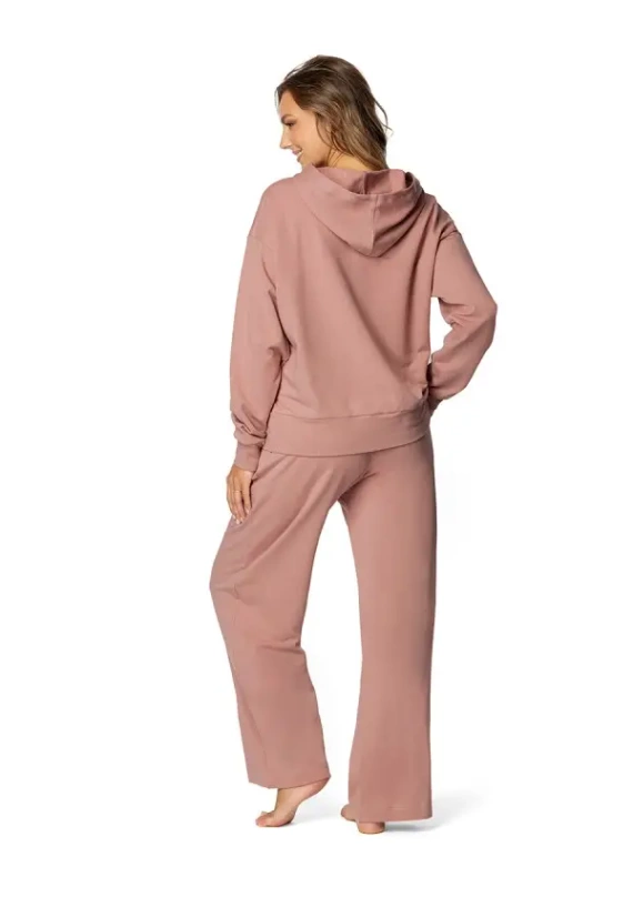 DK-K-B8 Dkaren Damen-Trainingsanzug-Set – Puder