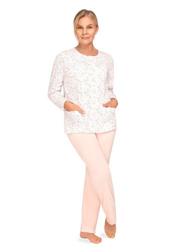 Damen Pyjama Maria III 202 Martel 33– 100% Baumwolle | Zum Knöpfen | Langarm & Lange Hose | Komfort & zeitlose Eleganz