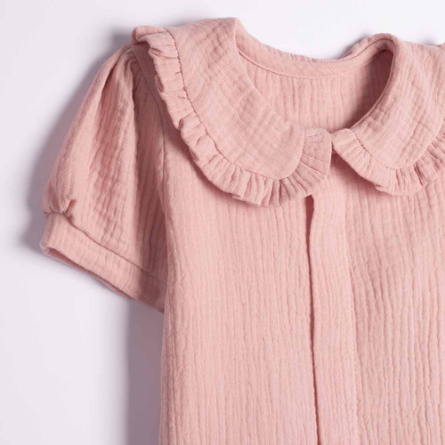 Mädchenbluse Nicol 224301 Musselin 100% Baumwolle Kurzarm
