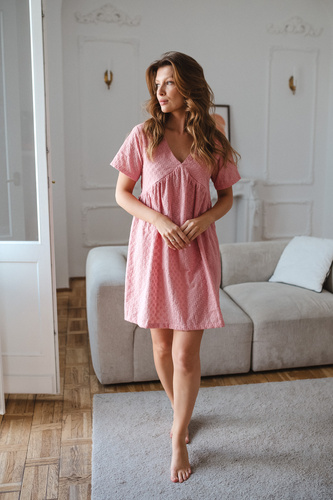 Flower Power Milk&Love Umstands- und Stillnachtkleid Boho Staubiges Rosa