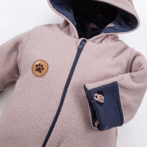 Run & Fun Eevi Fleeceanzug – Beige