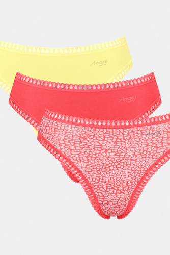 GO Crush High Leg C3P Damenhöschen 3er-Pack Sloggi - orange