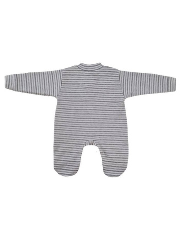 Baumwollclown „Lines“ Terjan – grau