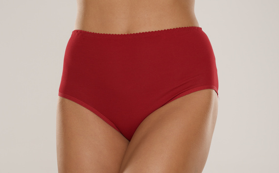 018 Sara Hochgeschlossener Slip De lafense - burgunderrot