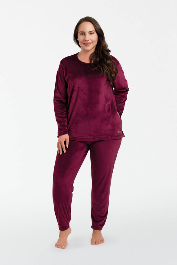 Akara Damenset Italienische Mode - burgunderrot