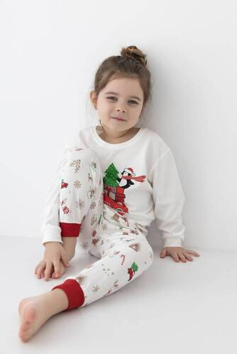 Lillian/Olivier Kinder-Pyjamas Sensis -ecru