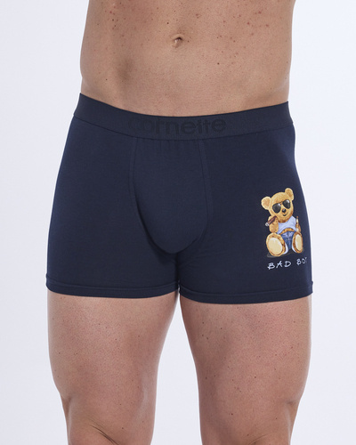 280/246 Tattoo Bad Boy Cornette Herren-Boxershorts, Marineblau