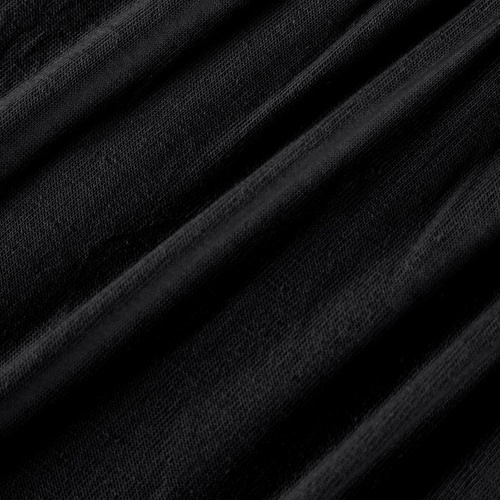 Jersey-Spannbettlaken 4 Eurofirany mit Gummizug Baumwolle Elastan 190 g/m² Schwarz