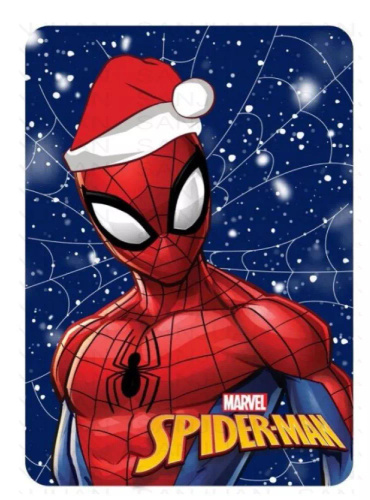 Spider-Man Fleecedecke 4304 Faro – Marineblau, Weihnachten, 220 g/m²