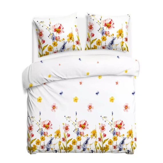 31513/1 Darymex Flanell-Bettwäsche, Beige, Löwenzahn – Set, 100 % Baumwolle, warm und weich