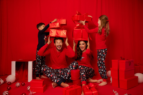 Makala Kinderschlafanzug Italian Fashion - rot/print 