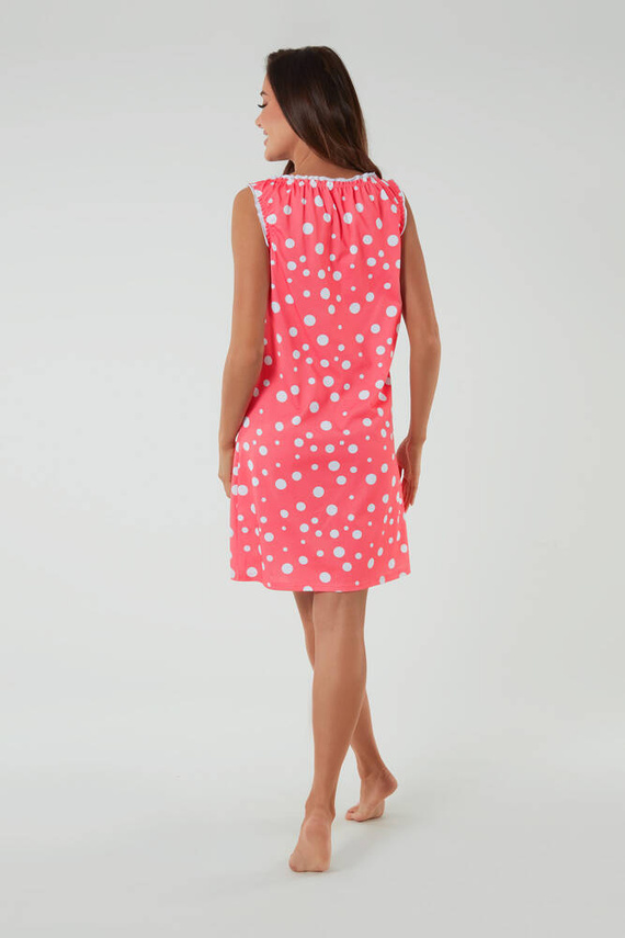 Raba Nachthemd und Stillhemdchen, breiter Träger Italian Fashion - Himbeerdruck