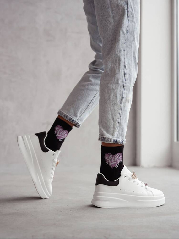 0200-148 I Like You Milena Damensocken – schwarz