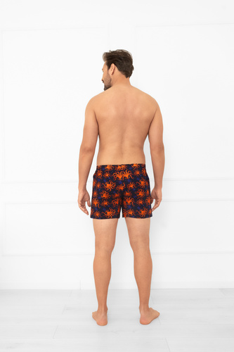 Oskar - locker sitzende Herren-Boxershorts mit Oktopus-Print | Italian Fashion