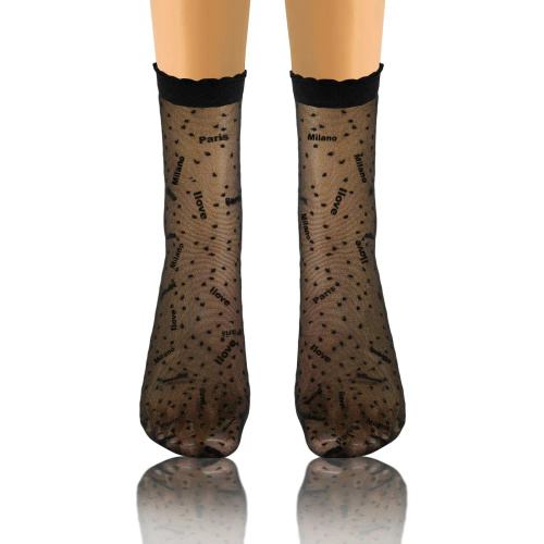 Sesto Senso Damensocken, Muster 09 Milano/Paris