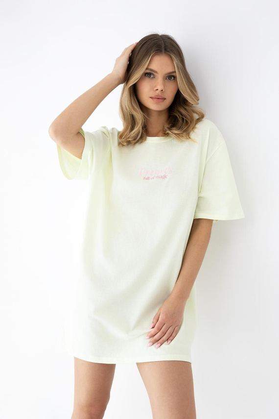 Nachthemd Savanna Sensis limette Baumwolle leicht bequem Damen