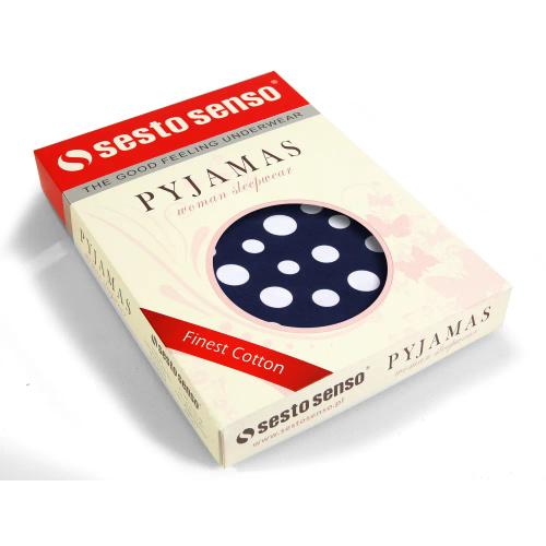 2077/09 Nachthemd, 3/4 Arm Sesto Senso, Marineblau