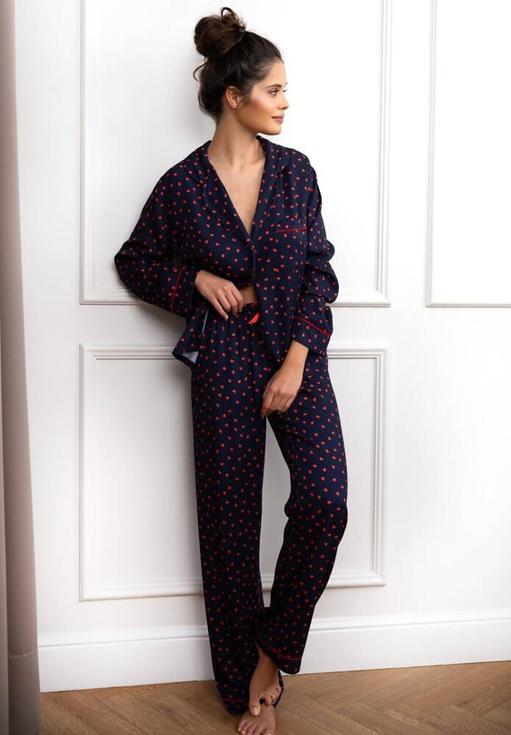 Sophia Sensis Damenpyjama – Marineblau