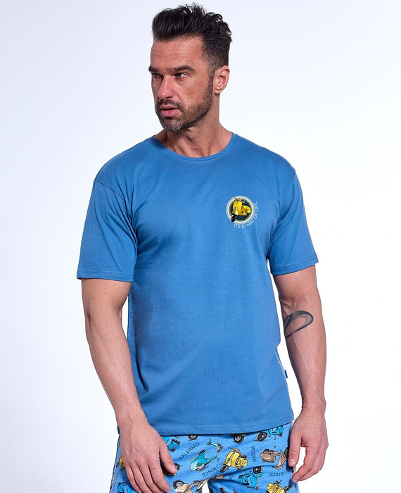 326/172 Way Of Life Herren-Pyjama Cornetteblau