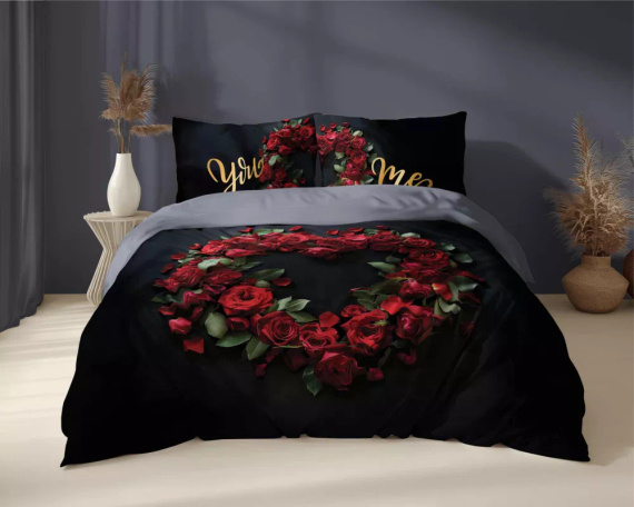 5287 A Holland Cotton Bettwäsche You and Me You and Me Detexpol schwarz