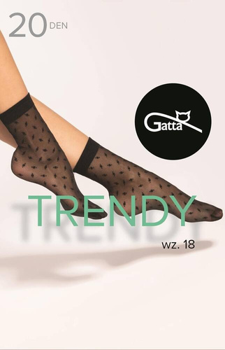 Trendy wz.18 Damensocken 20 den Gatta - nero