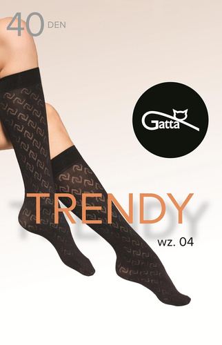 Gatta Trendige Kniestrümpfe 04 – 40 den, gemustert, elegant