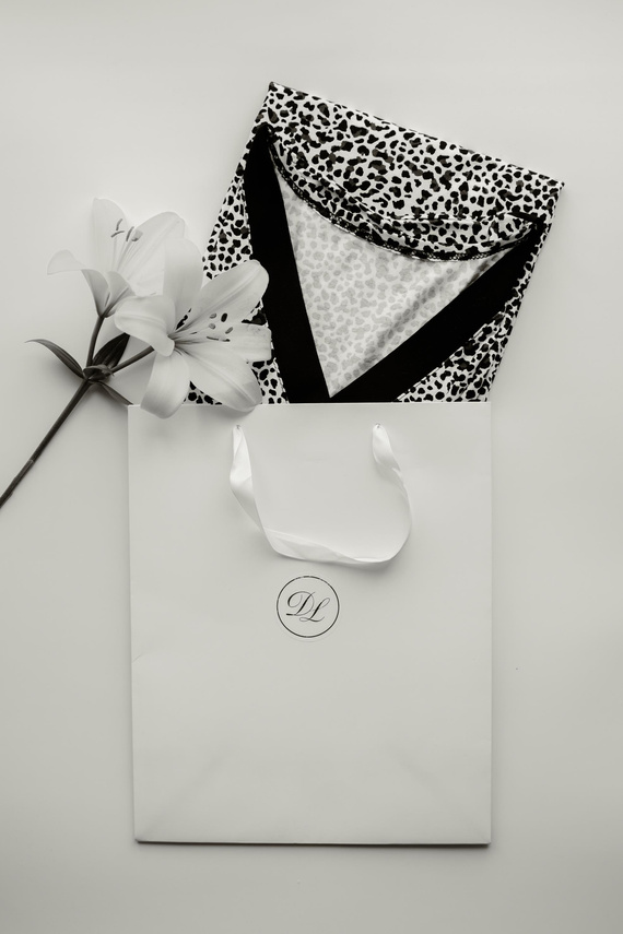 853 Kendall De Lafense - Panther Nachthemd aus Viskose - ecru camouflage