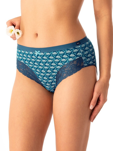 Damen-Slip Key LPC 577 Smaragd – Baumwolle, bequem, 2er-Set