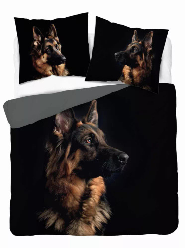 5294 A Holland Baumwollbettwäsche für Hunde Sheepdog Detexpol schwarz