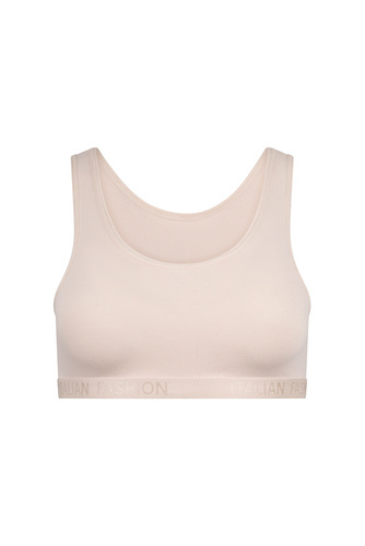 Nikola Mädchen-BH, breiter Träger Italian Fashion - puderblau