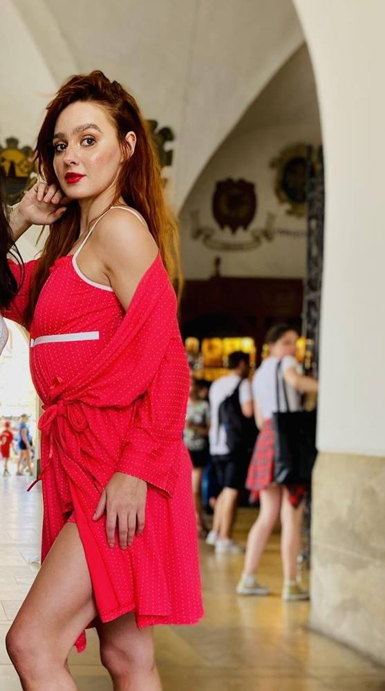 915 Dots Forex Damen Schlafanzug - Himbeere