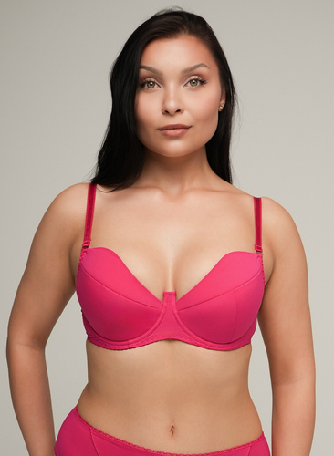 2204 Ava Push-up-BH – fuchsia, glatt, attraktiv und feminin