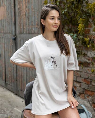 Sensis Deer Nachthemd - beige