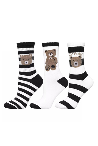 Moraj CSL250-938 Damensocken – Baumwolle mit einem süßen Teddybären