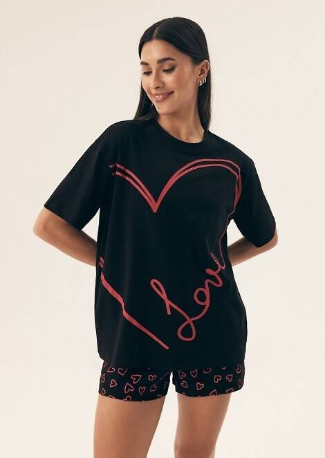 42655 Necesito Henderson Damenpyjama – schwarz