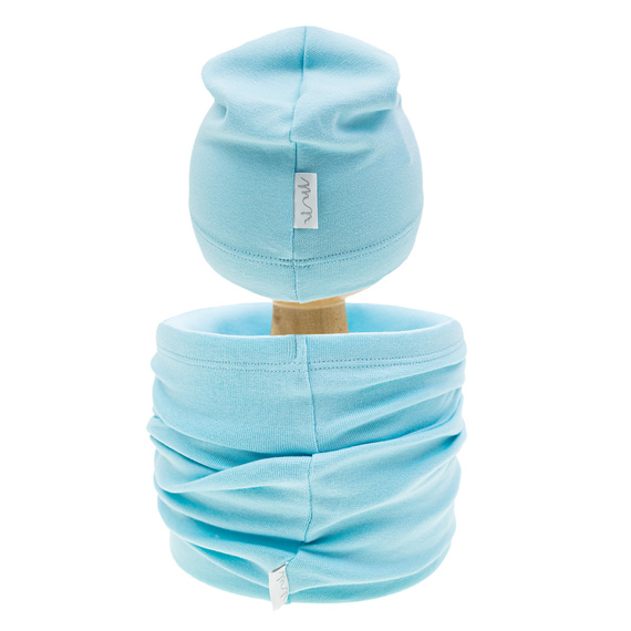 141306 Nicol Mütze + Schal-Set – Türkis