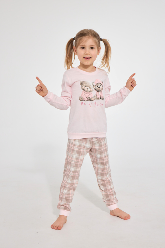 Mädchen-Pyjama Cornette 594/202 592/202 Be My Friend 100% Baumwolle Langarm