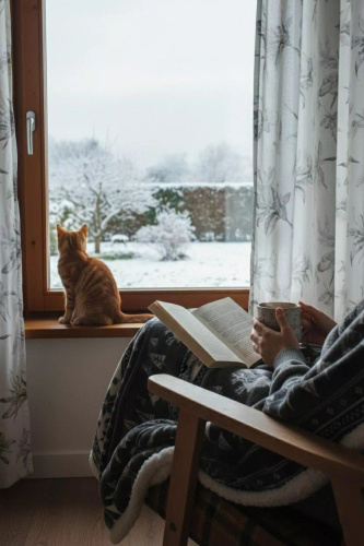 SACO Weihnachtsdecke, grau – weich und warm mit Rentieren und Weihnachtsbäumen im dekorativen Beutel
