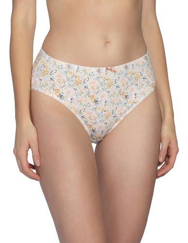 Figi L-120 BI-105 Lama Baumwoll-Damen-Bikini-Slips 3er-Pack mit Blumenmuster