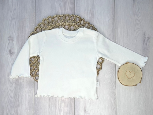 BI002 Mamatti Langarmbluse für Mädchen – weiß