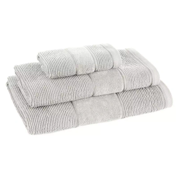 Komplett-Set Handtücher Emma Eurofirany silber 3 Stück 30x50 50x90 70x140 500 g/m²