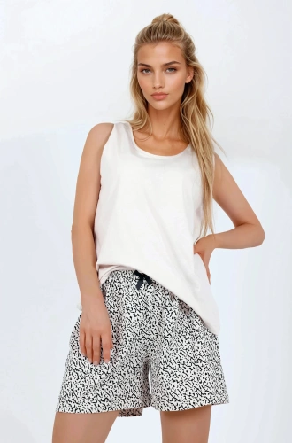 Make It Happen Damen-Pyjama Momenti Per Me beige