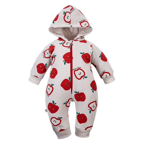 Baby Strampler Eevi ecru 100% Baumwolle ohne Füße bequem