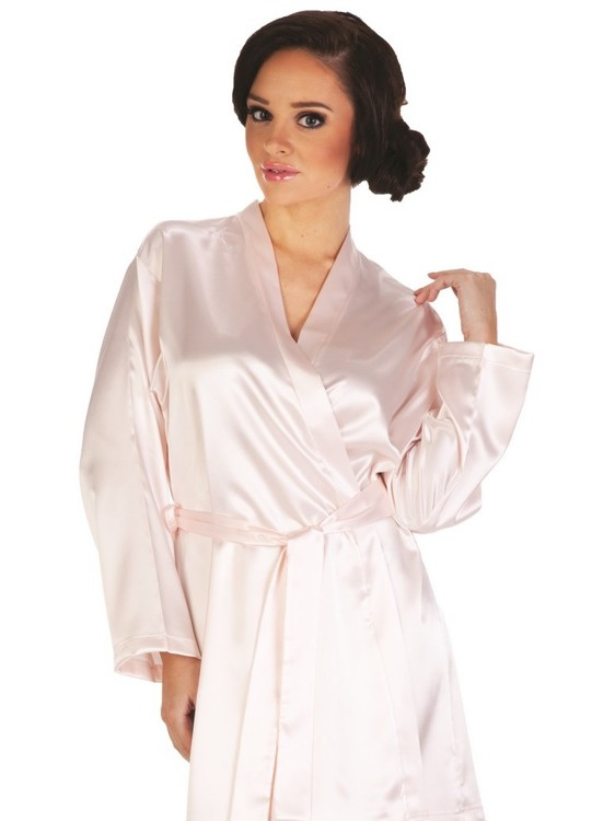 798 Klassischer Forex Damenbademantel - rosa