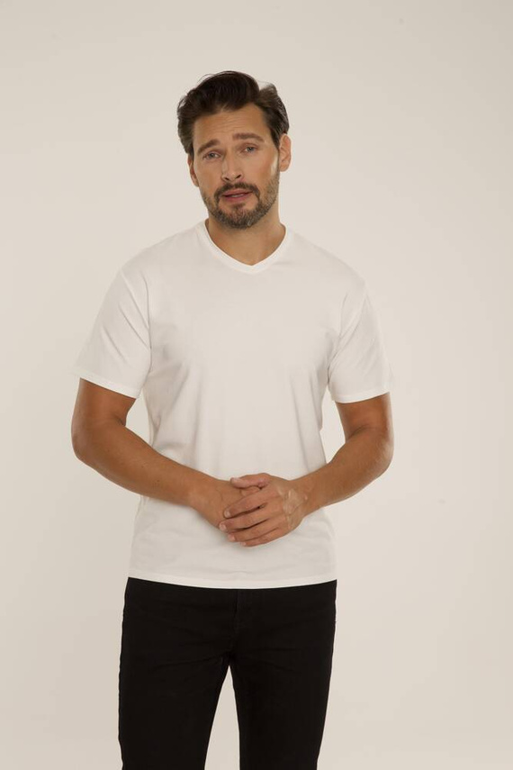 828 Chandler t-shirt De Lafense - ecru