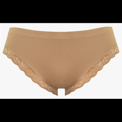 Damen Slip Sesto Senso 6108 Spitze nahtlos elastisch bequem beige