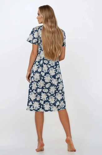 Saphire Nights Momenti Per Me Nachthemd – 100 % Baumwolle, kurze Ärmel