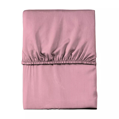 Mikrosatin Spannbettlaken Poly Detexpol glatt mit Gummizug pastel pink