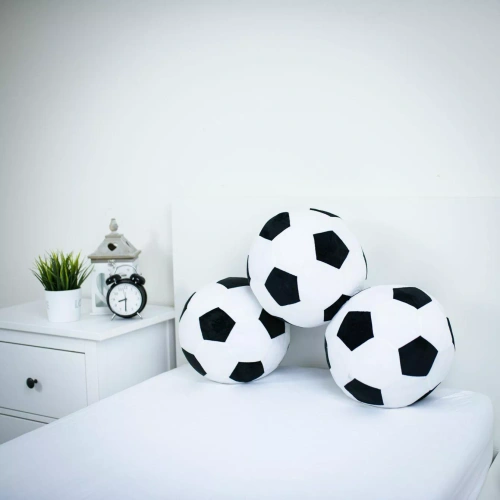 3D-Fußball-Kissen Jerry Fabrics 30 cm, weiches Fußballkissen JF24