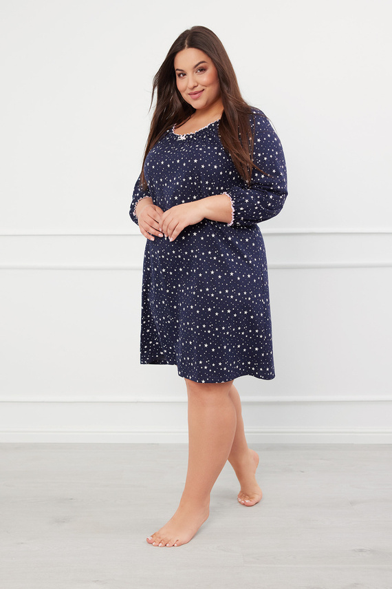 Arugia Nachthemd, 3/4 Ärmel Italienische Mode - Druck